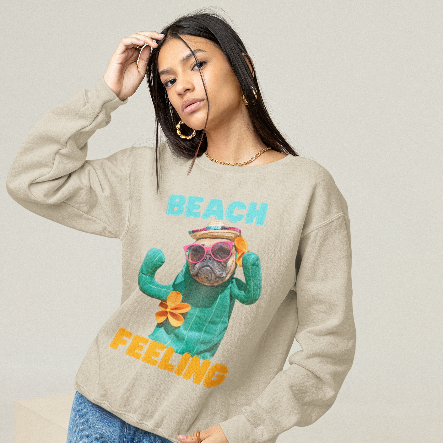 Dog "Beach Feeling" - Sweatshirt Unisex